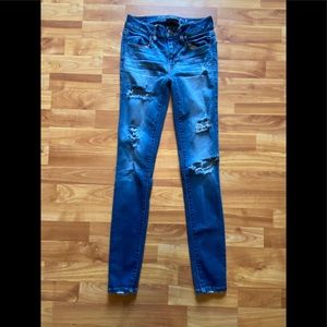 American eagle skinny jeans 0